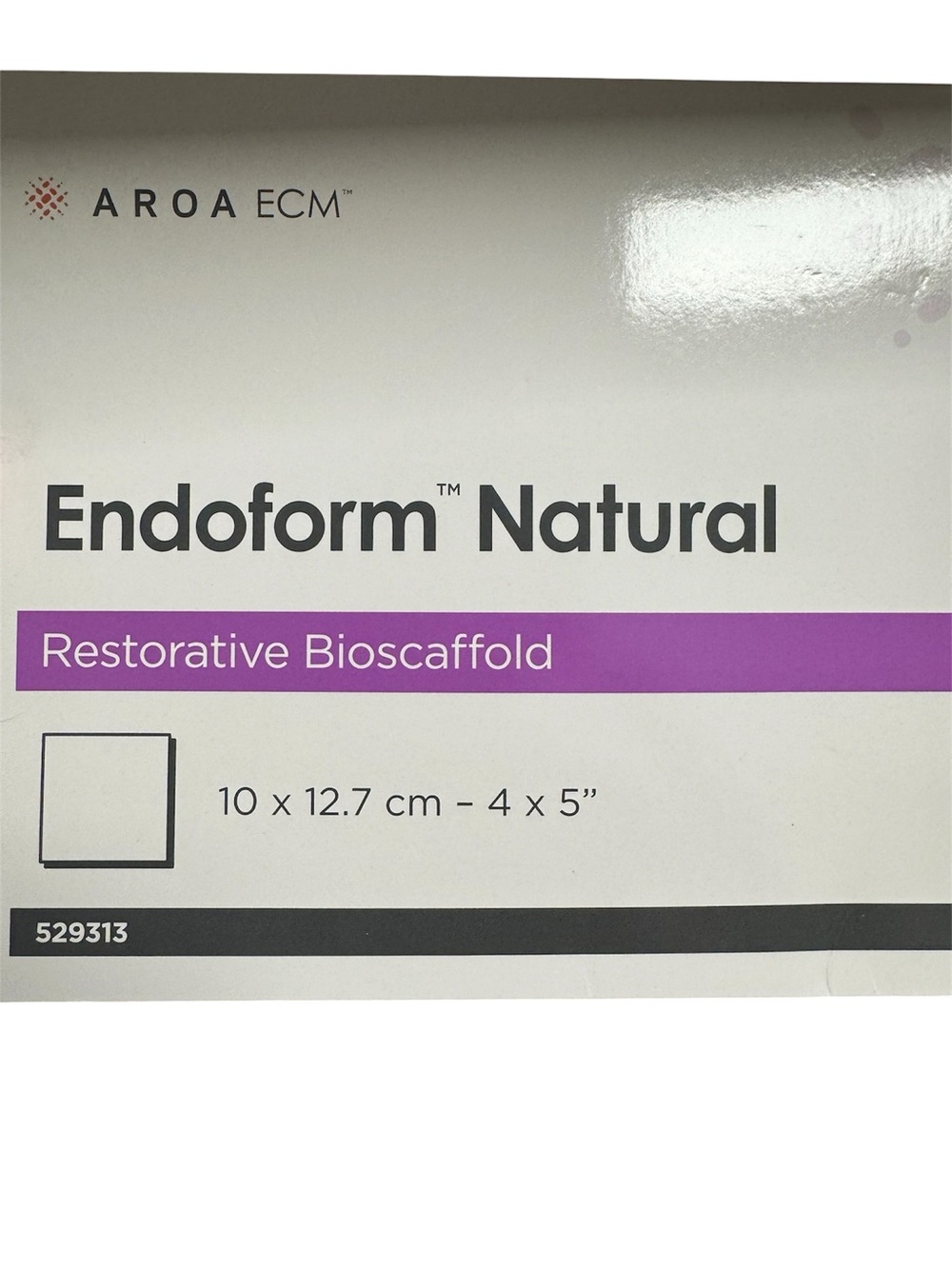 Endoform Natural Restorative Bioscaffold 4x5 Inches New In Box Exp 2028